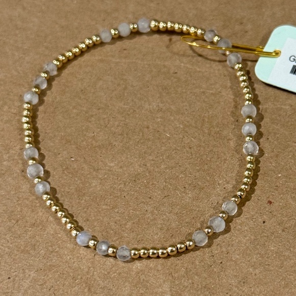 NWT enewton Gold Sincerity Pattern Moonstone 3mm Bracelet 6.25” - Picture 4 of 4